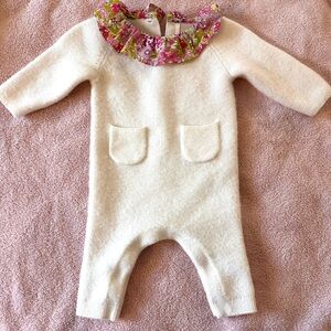 Jacadi wool one piece outfit w/ Liberty collar